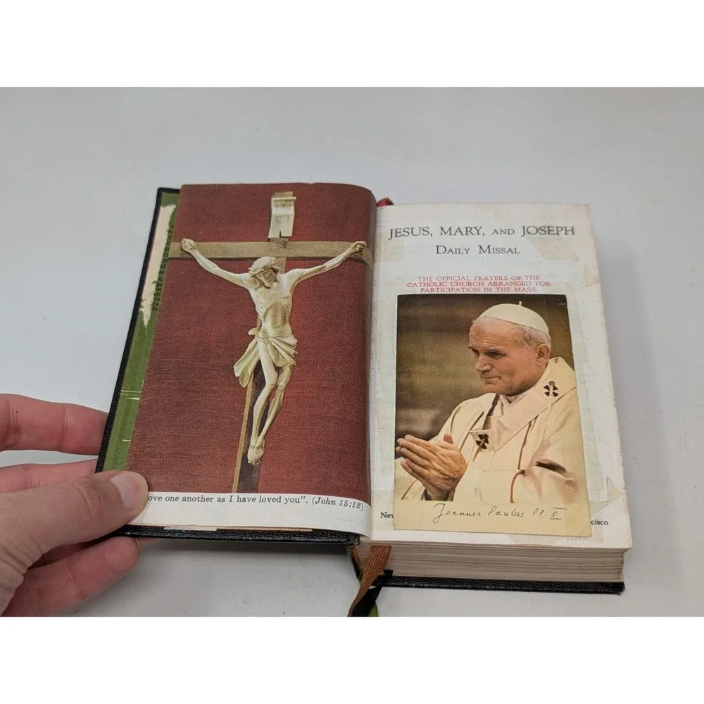 Jesus Mary & Joseph JMJ‎ Daily Missal The Official Prayers Church Benzinger 1962